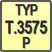 Piktogram - Typ: T.3575-P